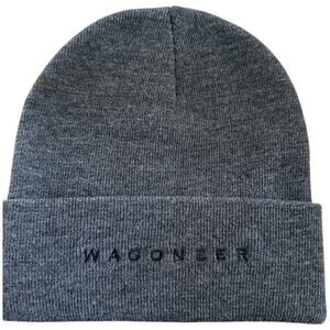 Wagoneer Knit Cuffed Beanie Hat Unisex One Size Winter Ski Grey